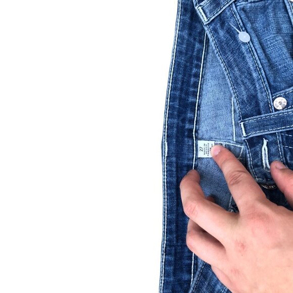 Vintage True Religion Jeans Size 27 SKINNY Blue - Picture 4 of 5